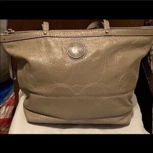 Coach Tan Leather Tote Bag​